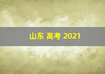 山东 高考 2021